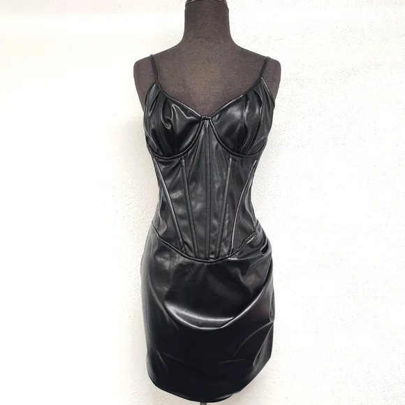 PrettyLittleThing | Dresses | Shape Black Faux Leather Corset Lace Up Back Bodycon Dress | Poshmark PrettyLittleThing | Dresses | Shape Black Faux Leather Corset Lace Up Back Bodycon Dress | Poshmark